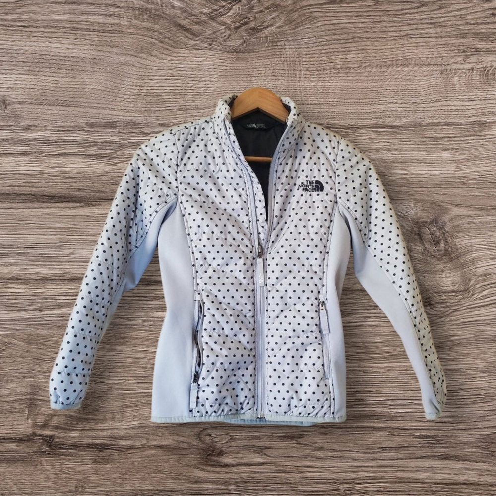 The North Face White Polka Dot Jacket